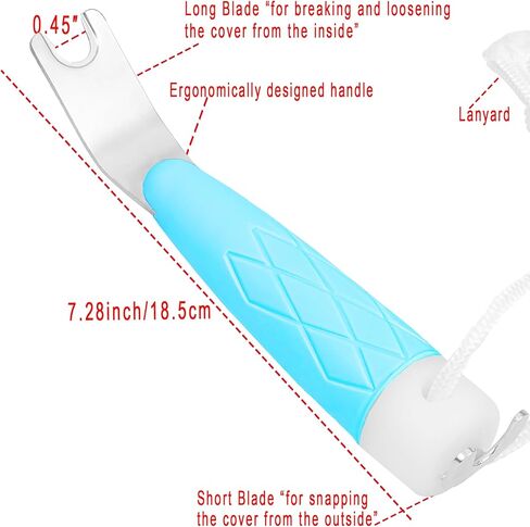 Richcat Top-Snapper Tool for Boat Canvas Snaps,Boat Cover Snap Release Tool,Prevent Canvas from Tearing in Kuwait