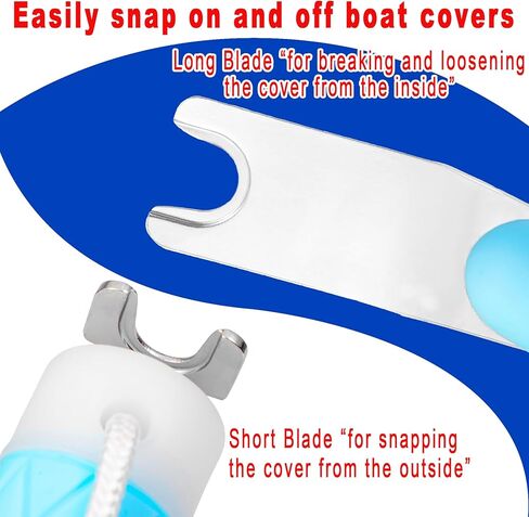 Richcat Top-Snapper Tool for Boat Canvas Snaps,Boat Cover Snap Release Tool,Prevent Canvas from Tearing in Kuwait