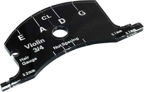 Piutouyar Black 4/4 Violin Bridges, Violin Bridge Fingerboard Repair Reference Tool Violins Making Template Tool Replacement Part in Saudi Arabia