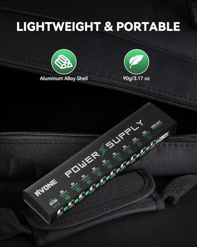 Guitar Pedal Power Supply, 10 Isolated DC Output for 9V/12V/18V Effect Pedal, Circuit Protection, Noise Reduction, 100mA 500mA USB Pedalboard Power Supply in Saudi Arabia