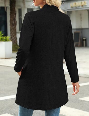 JollieLovin Women's Plus Size Long Sleeve Lightweight Cardigans Open Front Casual Soft Drape Fall Dusters in Kuwait