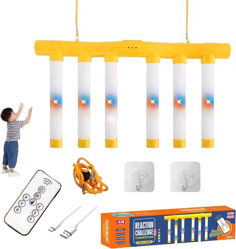 2025 Upgrade Reflex Challenge Game,Hand Eye Coordination Training Toy,Drop Stick Game,Reaction Training,Catching Sticks Game,Adjustable Speed Catching Game (Blue) in Kuwait