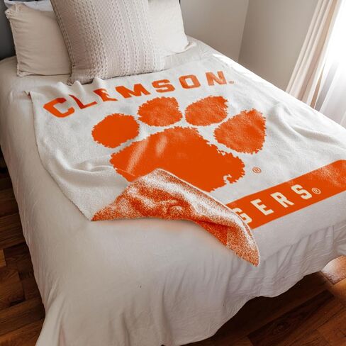 Logo Brands NCAA Luxe Dreams Blanket -Ultra-Soft & Cozy Plush Prime Fleece – 60" x 70" – Team Color Logo – Durable & Warm for Tailgating, Couch, or Game Day in Saudi Arabia