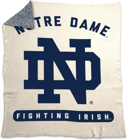Logo Brands NCAA Luxe Dreams Blanket -Ultra-Soft & Cozy Plush Prime Fleece – 60" x 70" – Team Color Logo – Durable & Warm for Tailgating, Couch, or Game Day in Saudi Arabia