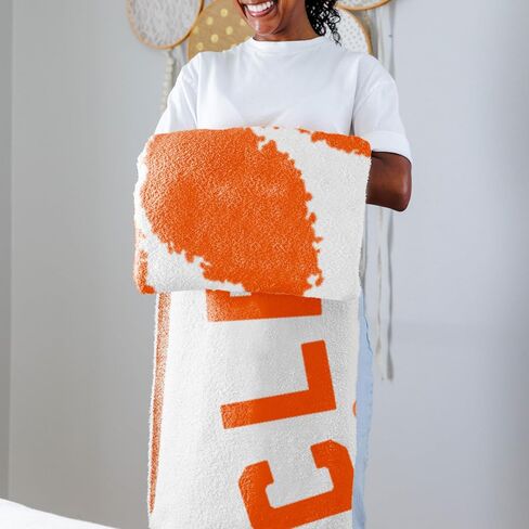 Logo Brands NCAA Luxe Dreams Blanket -Ultra-Soft & Cozy Plush Prime Fleece – 60" x 70" – Team Color Logo – Durable & Warm for Tailgating, Couch, or Game Day in Saudi Arabia