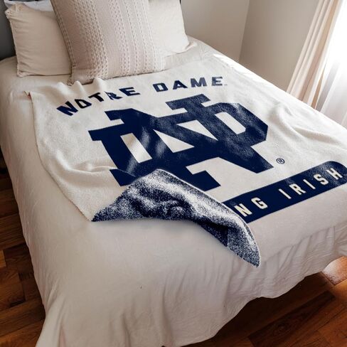 Logo Brands NCAA Luxe Dreams Blanket -Ultra-Soft & Cozy Plush Prime Fleece – 60" x 70" – Team Color Logo – Durable & Warm for Tailgating, Couch, or Game Day in Saudi Arabia