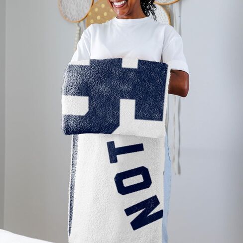 Logo Brands NCAA Luxe Dreams Blanket -Ultra-Soft & Cozy Plush Prime Fleece – 60" x 70" – Team Color Logo – Durable & Warm for Tailgating, Couch, or Game Day in Saudi Arabia