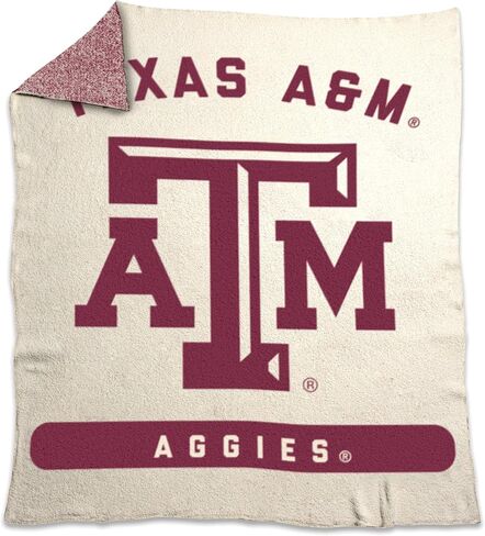 Logo Brands NCAA Luxe Dreams Blanket -Ultra-Soft & Cozy Plush Prime Fleece – 60" x 70" – Team Color Logo – Durable & Warm for Tailgating, Couch, or Game Day in Saudi Arabia
