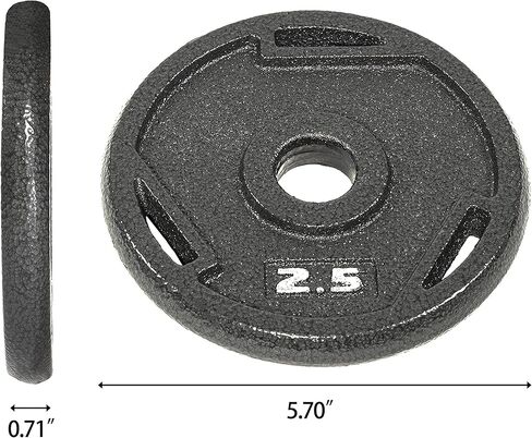 Cast Iron 1-Inch Standard Weight Plate for Strength Training & Weightlifting, Multiple Weights Available in Saudi Arabia