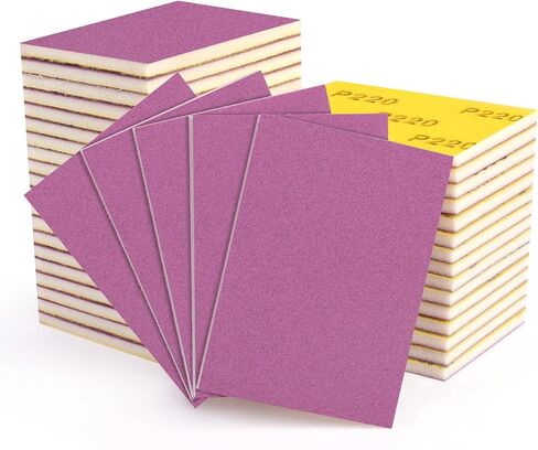 20 PCS 3 × 4 بوصة مجموعة إسفنجة رمل ، 220 إسفنجية من الرمل الكشطية الحصيرة منصات الرغوة الرغوية الناعمة بلوك بلوك رطبة رمل خزفية أرجوانية رطبة للأثاث الجاف للمعادن الخشبية تلميع الطلاء in Kuwait