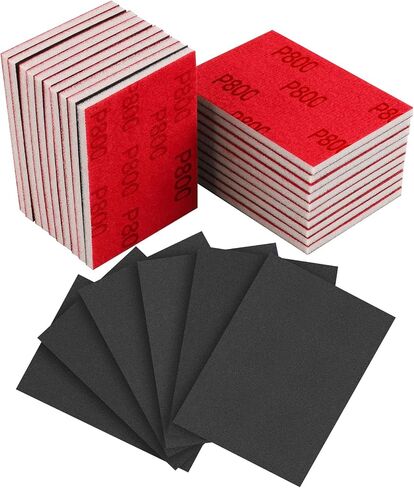 20 PCS 3 × 4 بوصة مجموعة إسفنجة رمل ، 220 إسفنجية من الرمل الكشطية الحصيرة منصات الرغوة الرغوية الناعمة بلوك بلوك رطبة رمل خزفية أرجوانية رطبة للأثاث الجاف للمعادن الخشبية تلميع الطلاء in Kuwait
