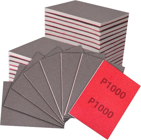 20 PCS 3 × 4 بوصة مجموعة إسفنجة رمل ، 220 إسفنجية من الرمل الكشطية الحصيرة منصات الرغوة الرغوية الناعمة بلوك بلوك رطبة رمل خزفية أرجوانية رطبة للأثاث الجاف للمعادن الخشبية تلميع الطلاء in Kuwait