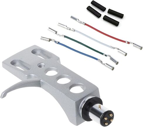 Record Player Headshell Phonograph Turntable Replacement Headshell with 4pcs Wires for Record Player in Saudi Arabia