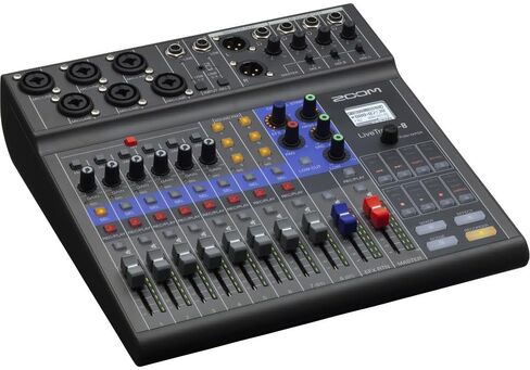 Zoom Livetrak L-8 خلاط رقمي محمول من 8 قنوات ومسجل متعدد الأتراك + 10 قدم XLR كابل + مجموعة الأسلاك in Saudi Arabia