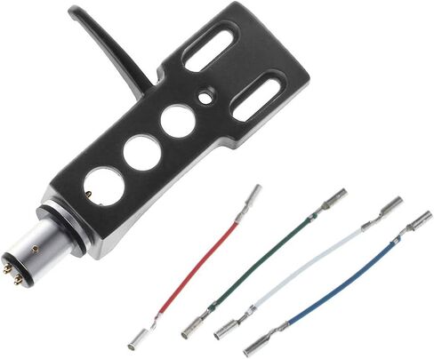 Record Player Headshell Phonograph Turntable Replacement Headshell with 4pcs Wires for Record Player in Saudi Arabia
