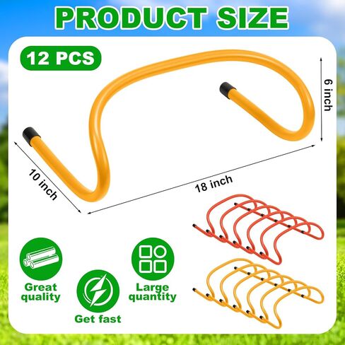 32 PCS 6 "Training Training Earndles Speed ​​Training Hurdles and Marker Cones Equipment for Athleters Soccer Football Basket in Saudi Arabia