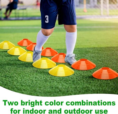 32 PCS 6 "Training Training Earndles Speed ​​Training Hurdles and Marker Cones Equipment for Athleters Soccer Football Basket in Saudi Arabia