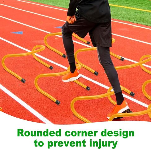 32 PCS 6 "Training Training Earndles Speed ​​Training Hurdles and Marker Cones Equipment for Athleters Soccer Football Basket in Saudi Arabia