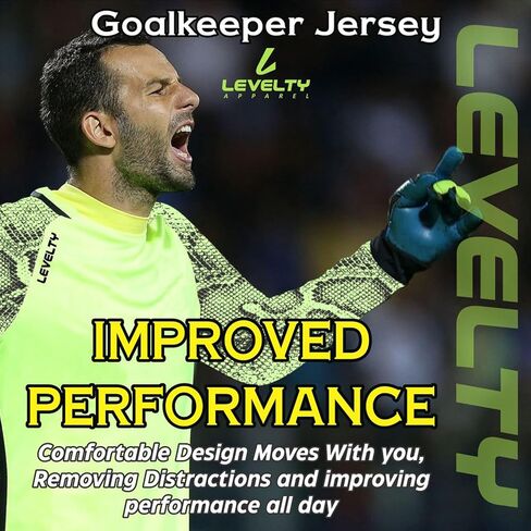 Soccer Goalkeeper Jersey Adult/Youth Elbow Padded Long Sleeve Goalie Shirt Men Women Kids Goalkeeper Jersey in Saudi Arabia