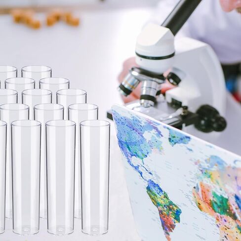25pcs قوارير Biologix Drosophila ، 28.5 × 95 ملم قوارير عريضة لثقافة ذبابة الفاكهة ، قوارير صغيرة يمكن التخلص منها من البلاستيك للمراقبة - قوارير مختبر البوليسترين (PS) in Saudi Arabia