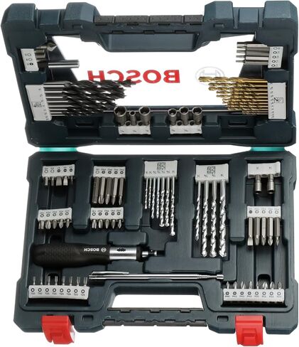 BOSCH MS4091C - 91-Piece Drilling & Driving Mixed Bit Set - Ideal for Applications in Wood, Metal, & Masonry in Saudi Arabia