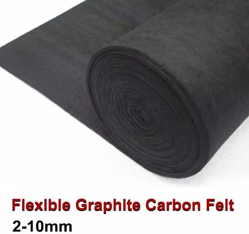 2-10mm Soft Graphite Carbon Felt is Used for Experimental Conductive Electrode Gas adsorption Materials, Filtering and Removing Stains.(200x300x2mm) in Saudi Arabia