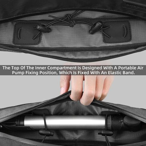 Rhinowalk Bicycle Front Frame Bag Waterproof Bicycle Bag 1.7L Cycling Accessories Nylon Pack Pouch for MTB Road Bike Cycling Commuting and Outdoor Adventures in Saudi Arabia