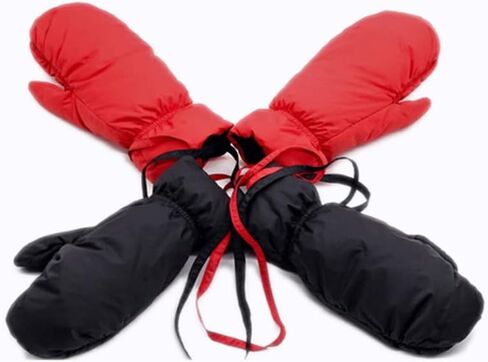 Down Feather Thermal Snowboard Ski Gloves Men Women Winter Warm Snow Mountain Skiing Snowmobile Mittens in Saudi Arabia