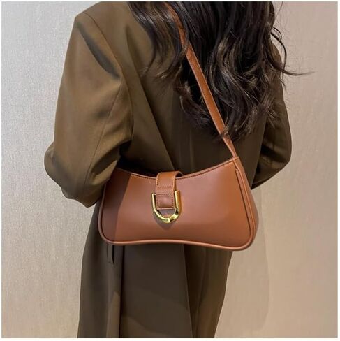 Shoulder Bag for Women Y2K Trendy Underarm Purse， Vegan Leather Clutch Hobo Handbags in Saudi Arabia