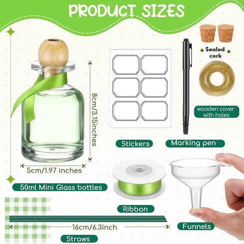 Hushee 24 Pcs Shot Glasses Patron Bottles with Cork Straw 3. 3 oz Mini Empty Tequila Bottles for Drinks Small Reusable Clear Glass Patron Shot Cups with Silk Ribbon Wedding Party Favors in Saudi Arabia