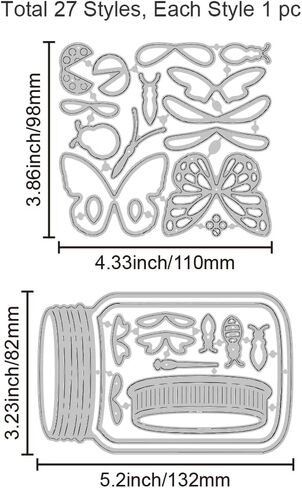 GLOBLELAND Flower Ladybug Metal Cutting Dies Flower Ladybug Cut Dies Metal Stencils Metal Die Cuts for Card Making Embossing Tool Stencil Scrapbooking DIY Craft Album Paper in Saudi Arabia