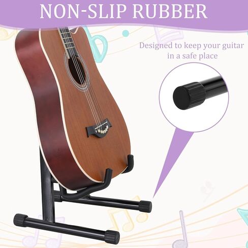Guitar Stand Folding Guitar Stands with Non-Slip Rubber and Foam Arms for Music Program Concerts in Kuwait