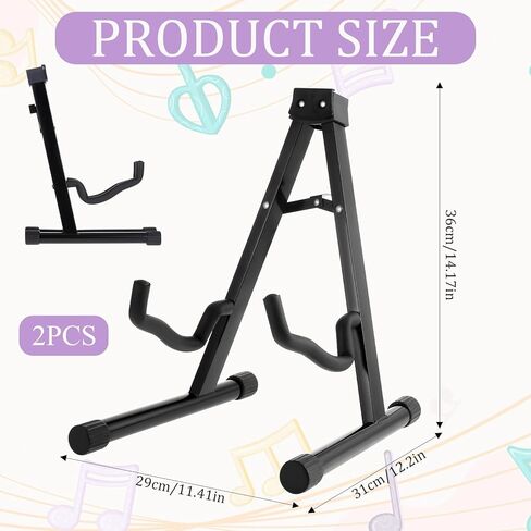 Guitar Stand Folding Guitar Stands with Non-Slip Rubber and Foam Arms for Music Program Concerts in Kuwait
