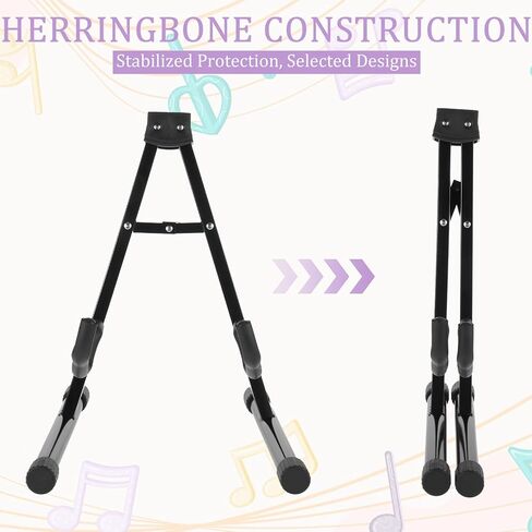 Guitar Stand Folding Guitar Stands with Non-Slip Rubber and Foam Arms for Music Program Concerts in Kuwait