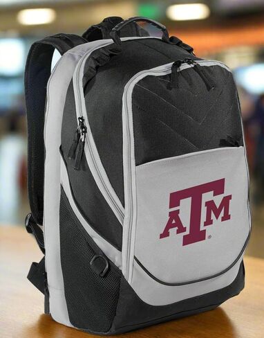 Texas A&M Backpack Texas A&M Aggies Laptop Computer Bag - Rugged Tailgate and Commuter Backpack (Black & Gray) in Saudi Arabia