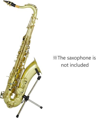 HXBER Foldable Tenor Saxophone Stand Portable Sax Metal Floor Stand Holder with Carry Bag in Saudi Arabia