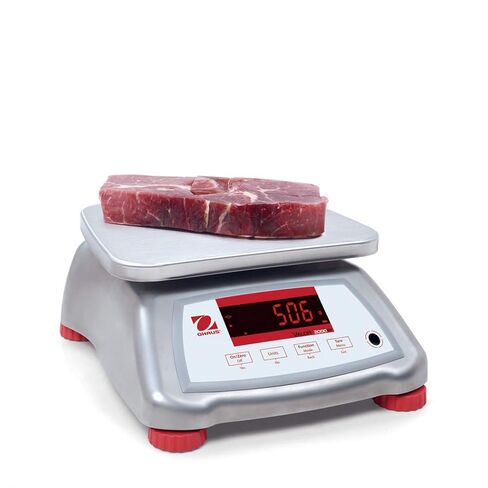 Ohaus, V22XWE30T, Stainless Steel Compact Bench Scale, 60lb x 0.01lb, NSF Listed in Saudi Arabia