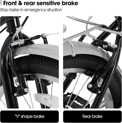 هيلاند 26 بوصة دراجة طراد شاطئية كاملة للبالغين ، و 7 سرعات خطوة من إطار الدراجة النسائية مع رف خلفي ، Retrospec الدراجات ركاب الدراجات للرجال للرجال in Kuwait