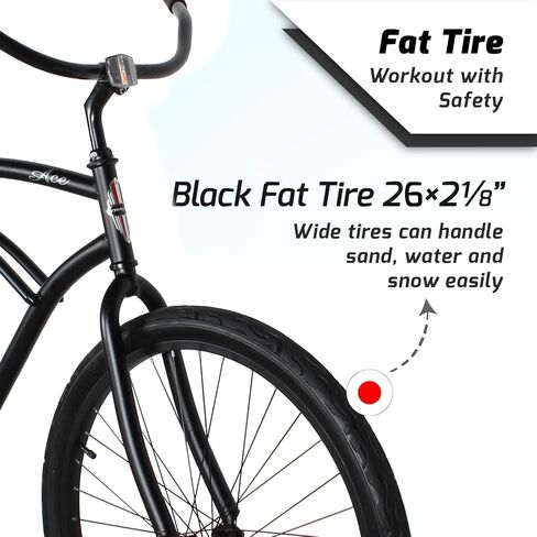 Tracer ACE 26in Single Speed Beach Cruiser Bike with Coaster Brake for Mens and Womens -Multiple Colors in Saudi Arabia