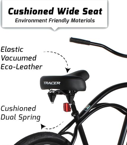 Tracer ACE 26in Single Speed Beach Cruiser Bike with Coaster Brake for Mens and Womens -Multiple Colors in Saudi Arabia