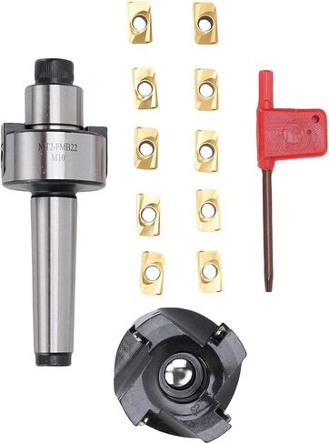 مجموعة طاحونة Jiawu Face End ، MT2-FMB22 تمديد حامل ، 400R-50-22 CNC قاطع طحن الوجه عالي السرعة مع 10 APMT1604 إدراج كربيد in Saudi Arabia