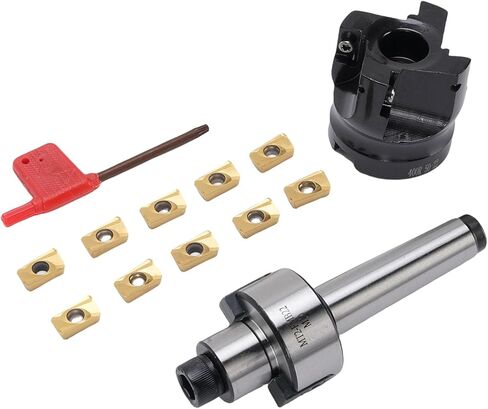مجموعة طاحونة Jiawu Face End ، MT2-FMB22 تمديد حامل ، 400R-50-22 CNC قاطع طحن الوجه عالي السرعة مع 10 APMT1604 إدراج كربيد in Saudi Arabia