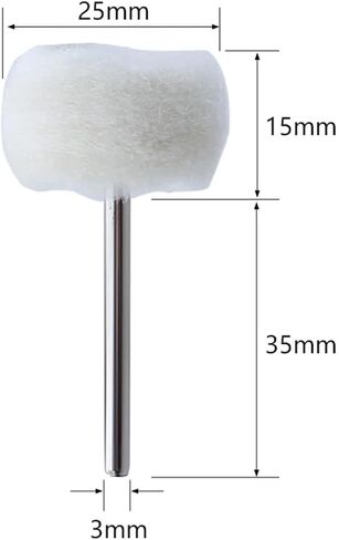 Felt Grinding Sanding Head Mini Polishing Brush(10Pcs) in Saudi Arabia
