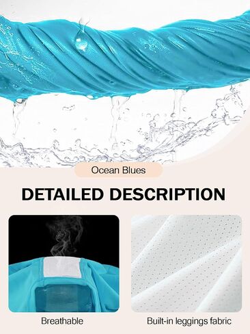 Ocean Blues Women's High Waisted Swim Skirt Tummy Control Skirted Swimsuit Bottom with Mesh Liner in Saudi Arabia