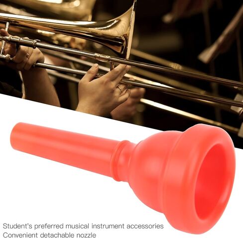 Alto Trombones Mouth, Trombone Mouthpiece, Durable Lightweight ABS Plastic Detachable Nozzle MT‑22 for Gift for Musical Instruments Exercising (Red) in Saudi Arabia