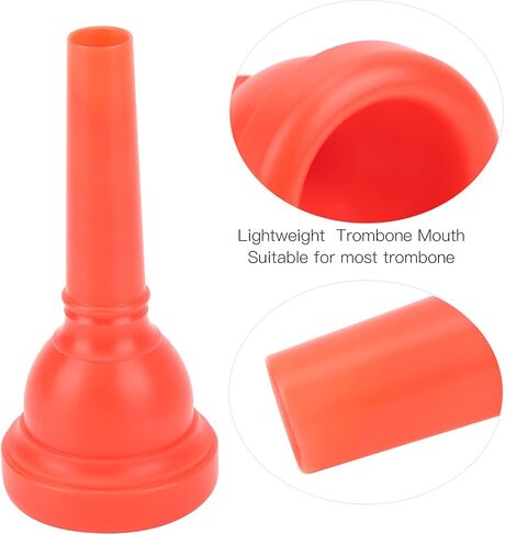 Alto Trombones Mouth, Trombone Mouthpiece, Durable Lightweight ABS Plastic Detachable Nozzle MT‑22 for Gift for Musical Instruments Exercising (Red) in Saudi Arabia