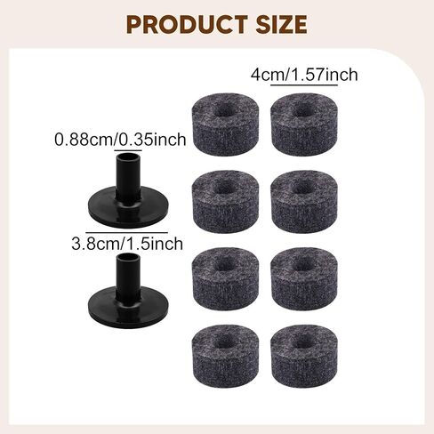 عام 10pcs إكسسوارات الصنج الصنج ، الحامل الحامل والأكمام من أجل الأداء ، رمادي in Kuwait