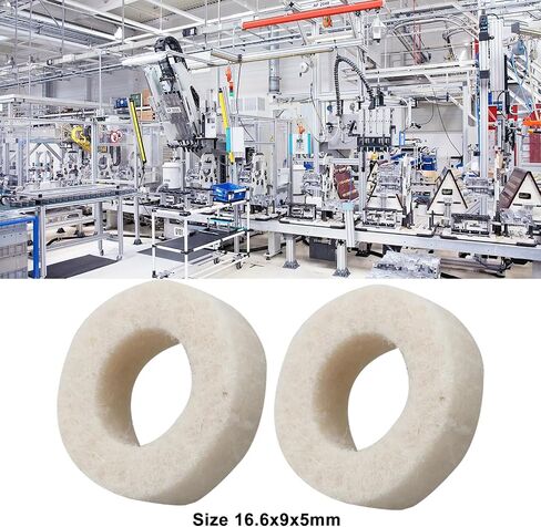 100Pcs Soft Felt Washers 16.6x9x5mm Suitable for Electronic Appliances Machinery Automobiles Home Diy in Saudi Arabia