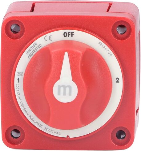 300A Battery Disconnect Switch, 3 Position Dual Battery Switch, Battery Kill Switch for Marine, Boat, Car, Truck, Trailer, RV in Saudi Arabia