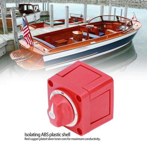 300A Battery Disconnect Switch, 3 Position Dual Battery Switch, Battery Kill Switch for Marine, Boat, Car, Truck, Trailer, RV in Saudi Arabia